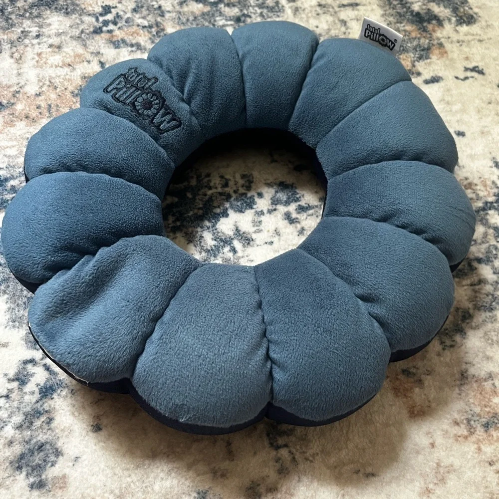 Total Pillow Donut Neck Cushion in Slate Blue